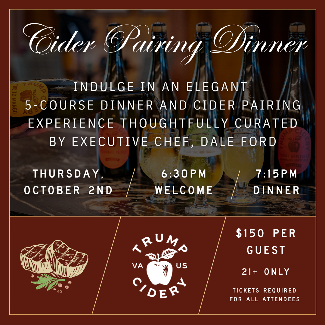 Trump Cidery Pairing Experience
