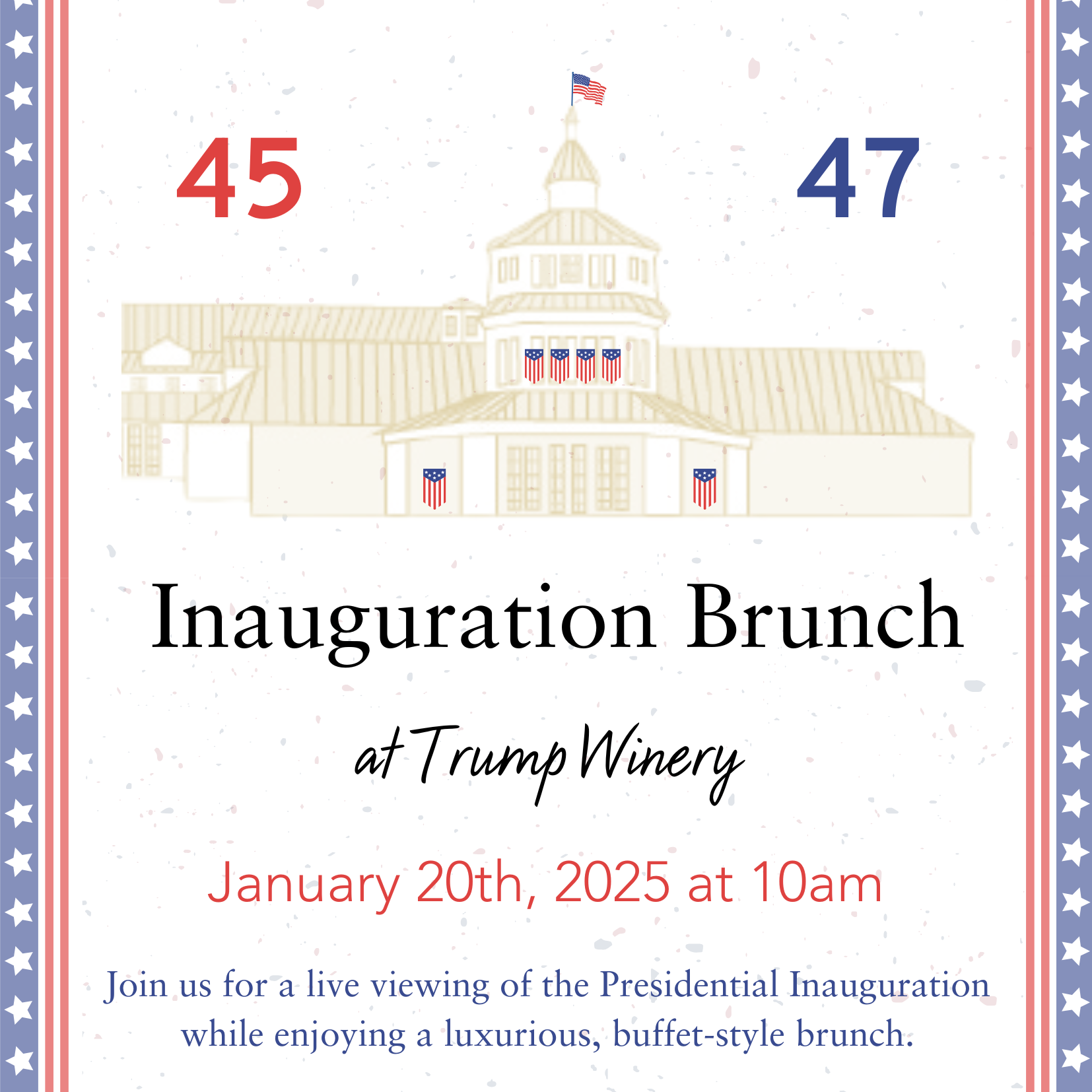 Inauguration Brunch at Trump Winery